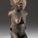 Genuine Wooden Woman + Child Sculpture // Phemba