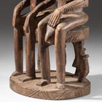 Genuine Dogon Wooden Statue // Seated Couple v.2