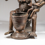 Genuine Bronze Maternity Statue with Offering Bowl