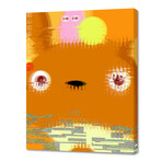 Miyazaki Glitch // Totoro // Colorful (10"H x 8"W x 0.75"D)