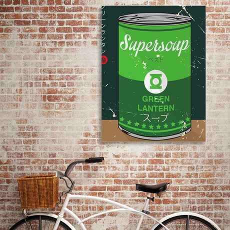 Green Lantern // Supersoup Series (10"H x 8"W x 0.75"D)