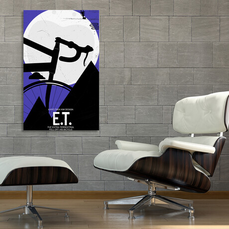 Et Falling Off Bicycle // Et Poster (12"H x 8"W x 0.75"D)