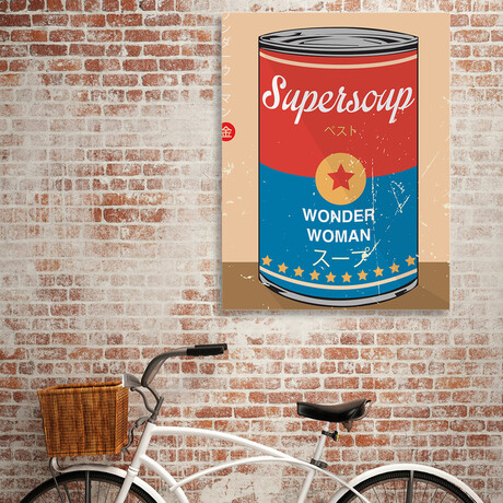 Wonder Woman // Supersoup Series (10"H x 8"W x 0.75"D)