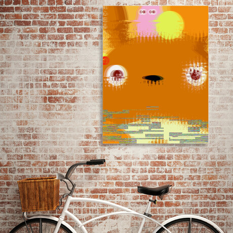 Miyazaki Glitch // Totoro // Colorful (10"H x 8"W x 0.75"D)