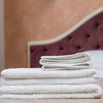 Towel Sets // White (1 Bath Towel + 1 Hand Towel)