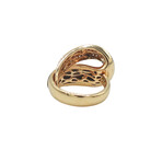 18k Rose Gold Diamond + Tigers Eye Ring // Ring Size: 7.5 // Pre-Owned