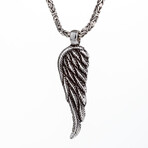 Eagle Wing Necklace // Silver