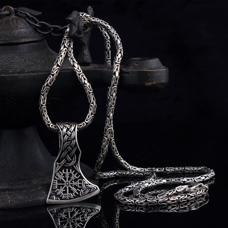 Viking Necklace // Silver