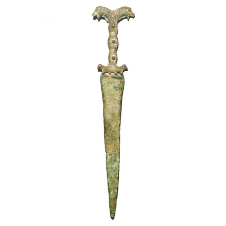Luristan Bronze Dagger Ancient Near East // Iran. Ca. 1st Millennium B.C. // 14.25”L