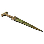 Luristan Bronze Dagger Ancient Near East // Iran. Ca. 1st Millennium B.C. // 14.25”L