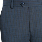 Windowpane Slim Fit 2-Piece Wool Suit // Blue (36R)