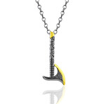 Leviathan Ax Necklace // Gold + Silver (22")