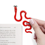 Wally Bookworm // Clip Bookmark (Red)