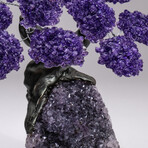 The Protection Tree // Custom Genuine Amethyst Clustered Gemstone Tree on Amethyst Matrix // V2