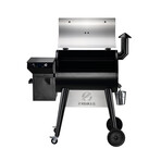 Z Grills 8 in 1 Wood Pellet Grill // Backyard Warrior + 20LB Oak Wood Pellets (Bronze + Black)