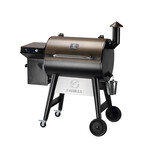 Z Grills 8 in 1 Wood Pellet Grill // Backyard Warrior + 20LB Oak Wood Pellets (Bronze + Black)