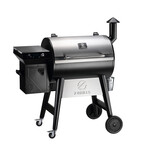 Z Grills 8 in 1 Wood Pellet Grill // Backyard Warrior + 20LB Oak Wood Pellets (Bronze + Black)