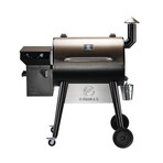 Z Grills 8 in 1 Wood Pellet Grill // Backyard Warrior + 20LB Oak Wood Pellets (Bronze + Black)