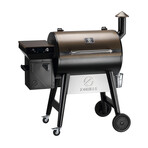 Z Grills 8 in 1 Wood Pellet Grill // Backyard Warrior + 20LB Oak Wood Pellets (Bronze + Black)