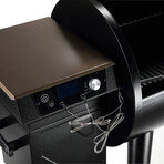 Z Grills 8 in 1 Wood Pellet Grill // Backyard Warrior + 20LB Oak Wood Pellets (Bronze + Black)