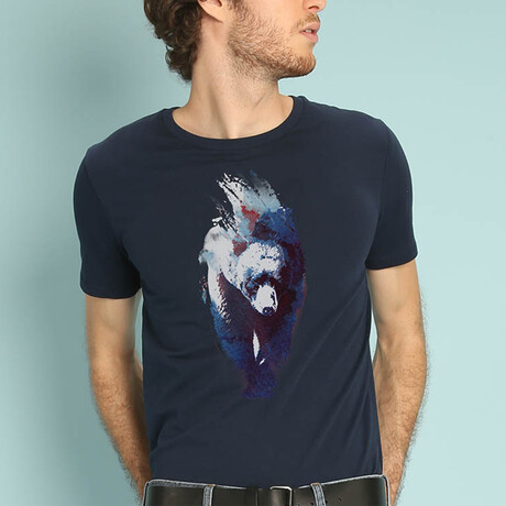 Blue Bear T-Shirt // Navy (Small)