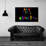 Gay Pride Darth Vader (16"H x 24"W x 1.5"D)