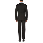 Slim Fit 2-Piece Wool Suit // Black (36R)