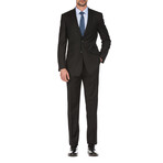 Slim Fit 2-Piece Wool Suit // Black (36R)