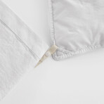 French Linen Duvet Cover // Snow (Full/Queen)