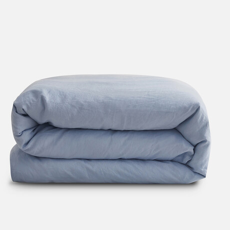 French Linen Duvet Cover // Sky (Full/Queen)