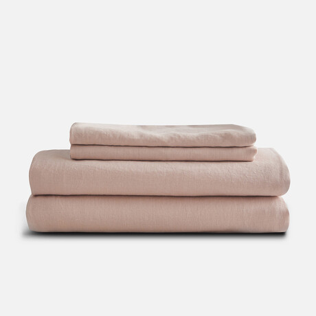 French Linen Sheet Set // Blush (Queen)