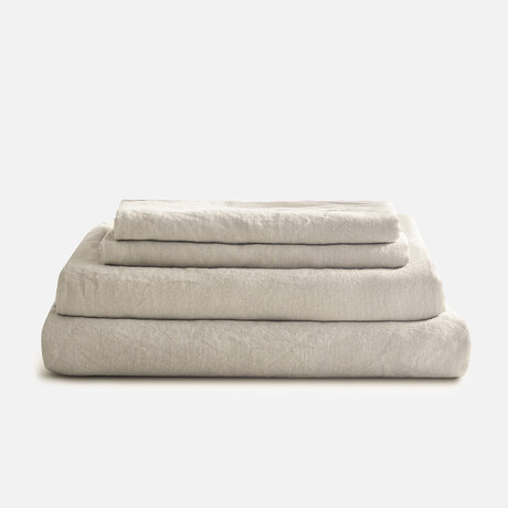 French Linen Sheet Set // Fog (Queen)