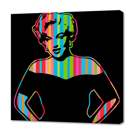 Marilyn Monroe // Dark (12"H x 12"W x 0.75"D)