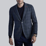 Augustus Sport Jacket // Charcoal Windowpane (US: 40R)
