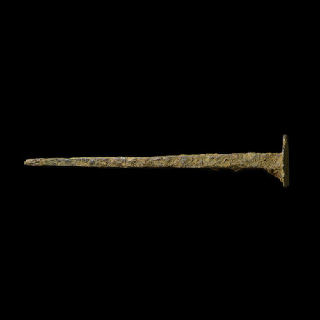 Ancient Roman "Crucifixion Spike" type nail // c. early 1st century AD