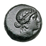 Ancient Greek Coin With Dionysos & The Centaur Chiron // 182-149 BC