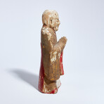 Chinese Polychrome Wooden Statue of Buddha