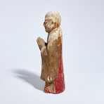 Chinese Polychrome Wooden Statue of Buddha