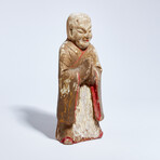 Chinese Polychrome Wooden Statue of Buddha