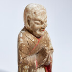 Chinese Polychrome Wooden Statue of Buddha