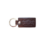 Italian Napa Leather Keychain (Black)