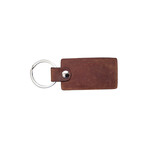 Italian Napa Leather Keychain (Black)