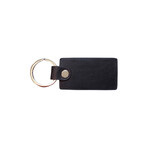 Italian Napa Leather Keychain (Black)