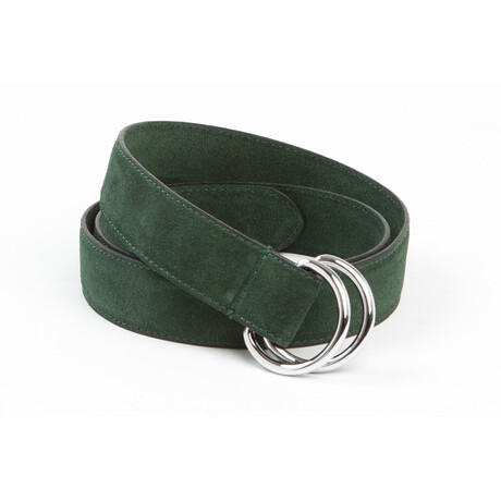 Executive D-Ring Belt // 46" // Forest Green