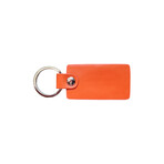 Italian Napa Leather Keychain (Black)