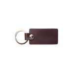 Italian Napa Leather Keychain (Black)