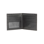 Italian Classic Bi-Fold Wallet // Black