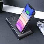Energy Core Wireless Charge Station + Clock + Dual Charging Pads // 10,000mAh