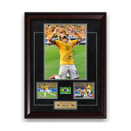Neymar // Brazil // Signed + Framed Photograph
