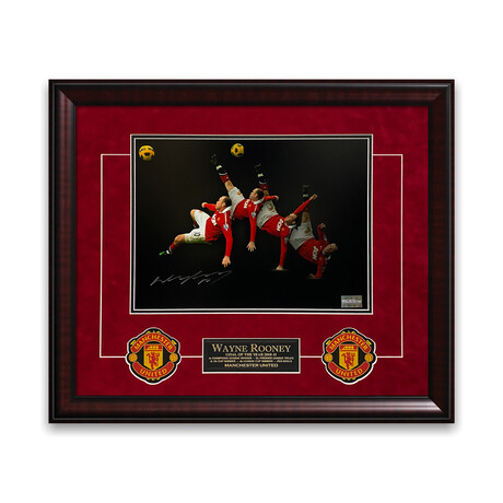 Wayne Rooney // Manchester United // Signed + Framed Photo